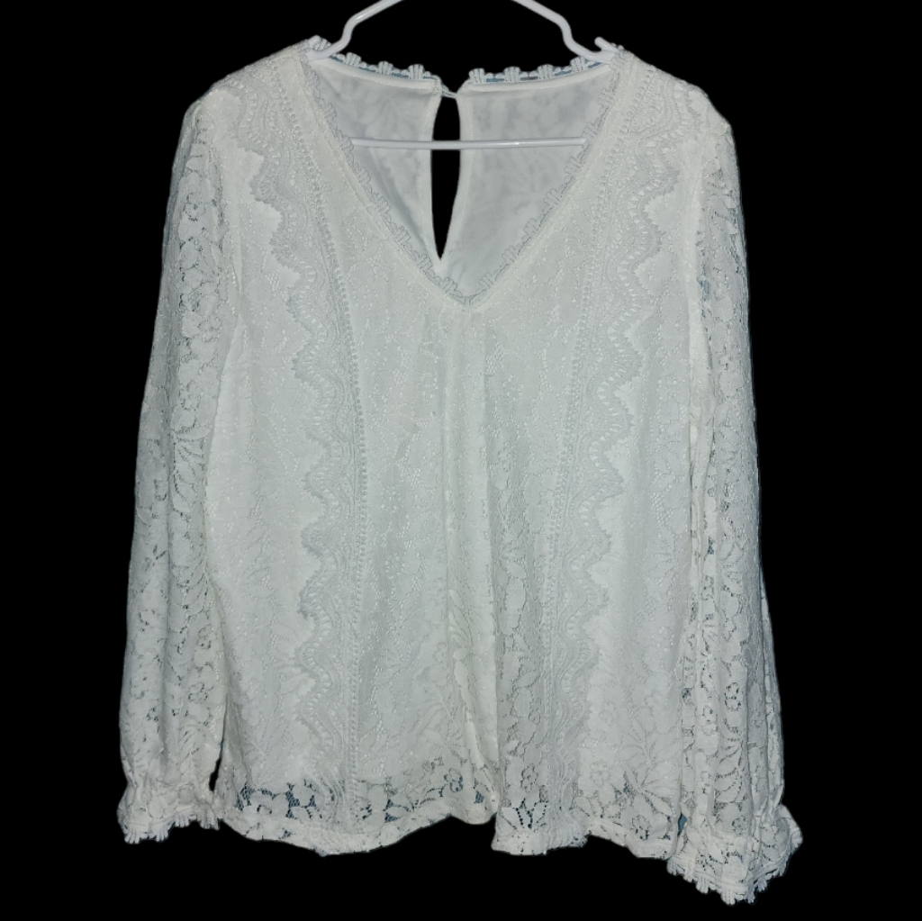 Preowned Womens White Blouse